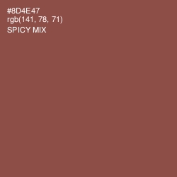 #8D4E47 - Spicy Mix Color Image