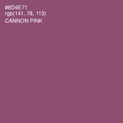 #8D4E71 - Cannon Pink Color Image