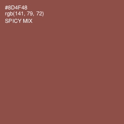 #8D4F48 - Spicy Mix Color Image