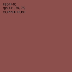 #8D4F4C - Copper Rust Color Image