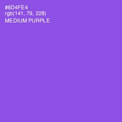 #8D4FE4 - Medium Purple Color Image