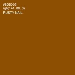 #8D5003 - Rusty Nail Color Image