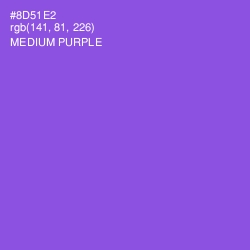 #8D51E2 - Medium Purple Color Image
