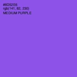 #8D52E6 - Medium Purple Color Image