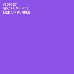#8D53E7 - Medium Purple Color Image