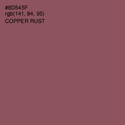 #8D545F - Copper Rust Color Image