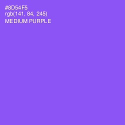 #8D54F5 - Medium Purple Color Image