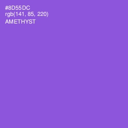 #8D55DC - Amethyst Color Image