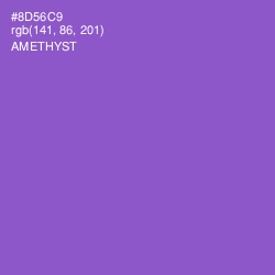 #8D56C9 - Amethyst Color Image