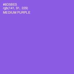 #8D5BE5 - Medium Purple Color Image