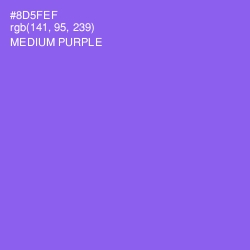 #8D5FEF - Medium Purple Color Image