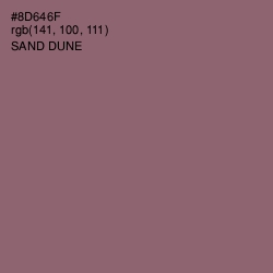 #8D646F - Sand Dune Color Image