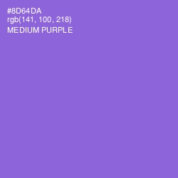 #8D64DA - Medium Purple Color Image