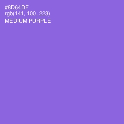 #8D64DF - Medium Purple Color Image