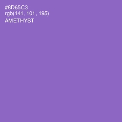 #8D65C3 - Amethyst Color Image
