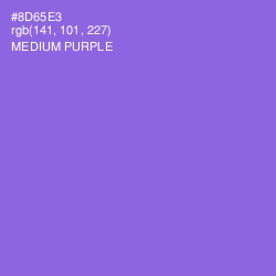 #8D65E3 - Medium Purple Color Image