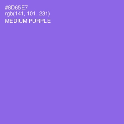#8D65E7 - Medium Purple Color Image