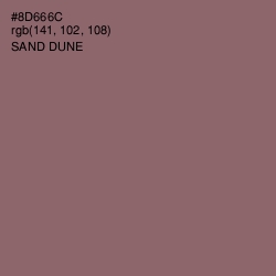 #8D666C - Sand Dune Color Image