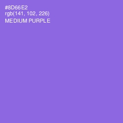 #8D66E2 - Medium Purple Color Image