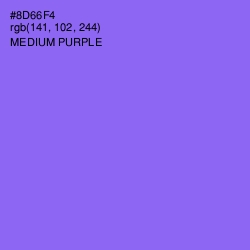 #8D66F4 - Medium Purple Color Image