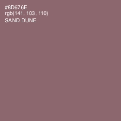#8D676E - Sand Dune Color Image