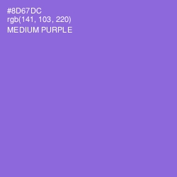 #8D67DC - Medium Purple Color Image