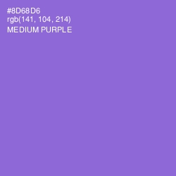 #8D68D6 - Medium Purple Color Image