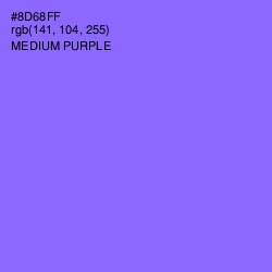 #8D68FF - Medium Purple Color Image