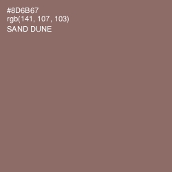 #8D6B67 - Sand Dune Color Image