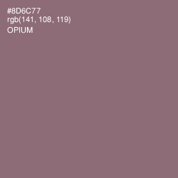 #8D6C77 - Opium Color Image