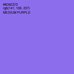 #8D6CED - Medium Purple Color Image