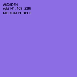 #8D6DE4 - Medium Purple Color Image