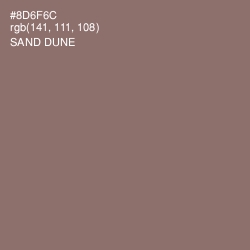 #8D6F6C - Sand Dune Color Image