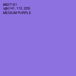 #8D71E1 - Medium Purple Color Image