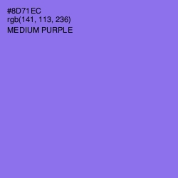 #8D71EC - Medium Purple Color Image