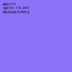 #8D71F7 - Medium Purple Color Image