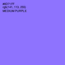 #8D71FF - Medium Purple Color Image