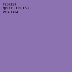 #8D72B1 - Wisteria Color Image