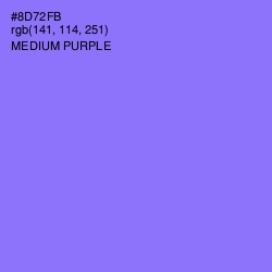 #8D72FB - Medium Purple Color Image