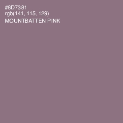 #8D7381 - Mountbatten Pink Color Image