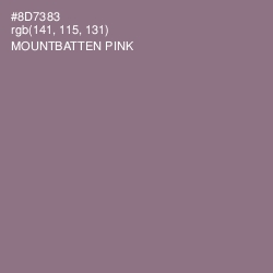 #8D7383 - Mountbatten Pink Color Image