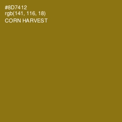 #8D7412 - Corn Harvest Color Image