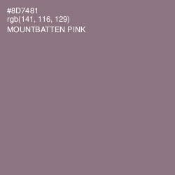 #8D7481 - Mountbatten Pink Color Image