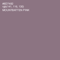 #8D7482 - Mountbatten Pink Color Image