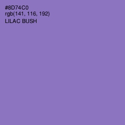 #8D74C0 - Lilac Bush Color Image