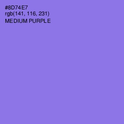 #8D74E7 - Medium Purple Color Image