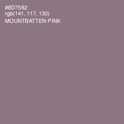 #8D7582 - Mountbatten Pink Color Image