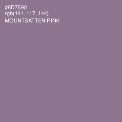 #8D7590 - Mountbatten Pink Color Image