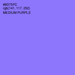 #8D75FC - Medium Purple Color Image