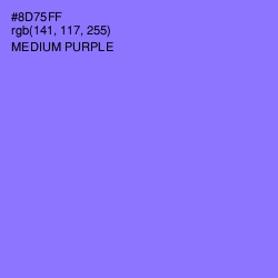 #8D75FF - Medium Purple Color Image